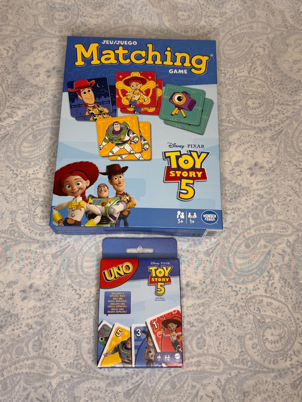 Toy Story 5 Matching Game & UNO Card Game Set